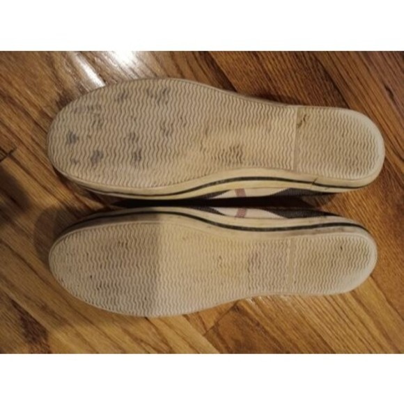 Burberry Nova Check Plaid Ballet Flats Cap Toe Patent Leather Fabric Shoe 38 8 - Picture 9 of 10